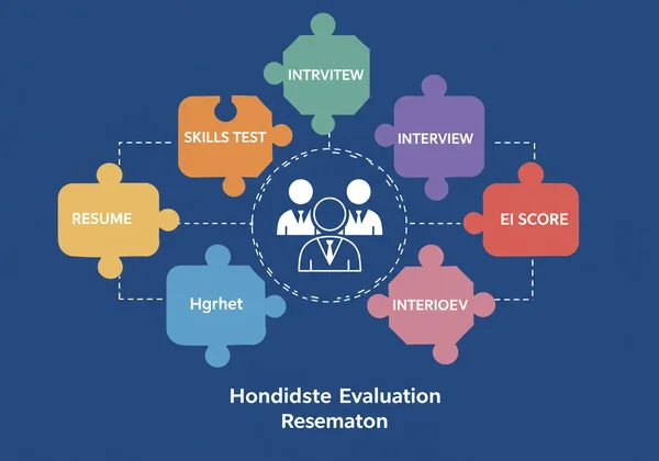 Visualizing a holistic candidate evaluation with EI scores.
