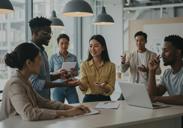 People effortlessly navigating social and professional situations.