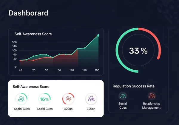 Dashboard showing emotional intelligence progress