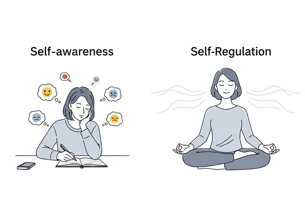 Person journaling and practicing mindfulness