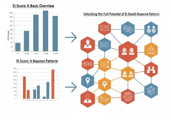 Chart comparing EI score vs. detailed response patterns
